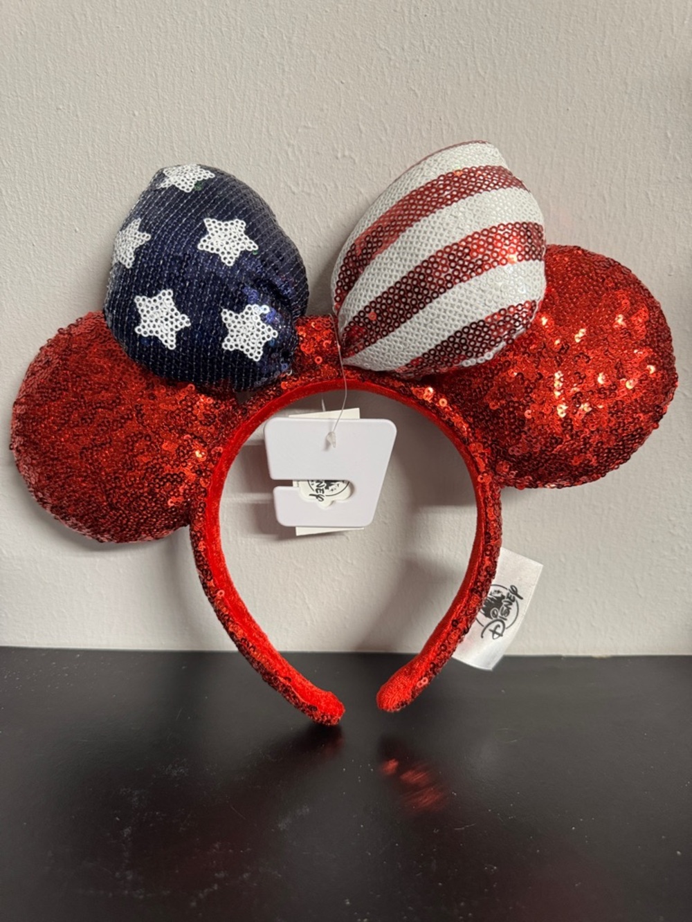 Disney Sequin Patriotic Minnie Ears Headband - Red, Blue, White
